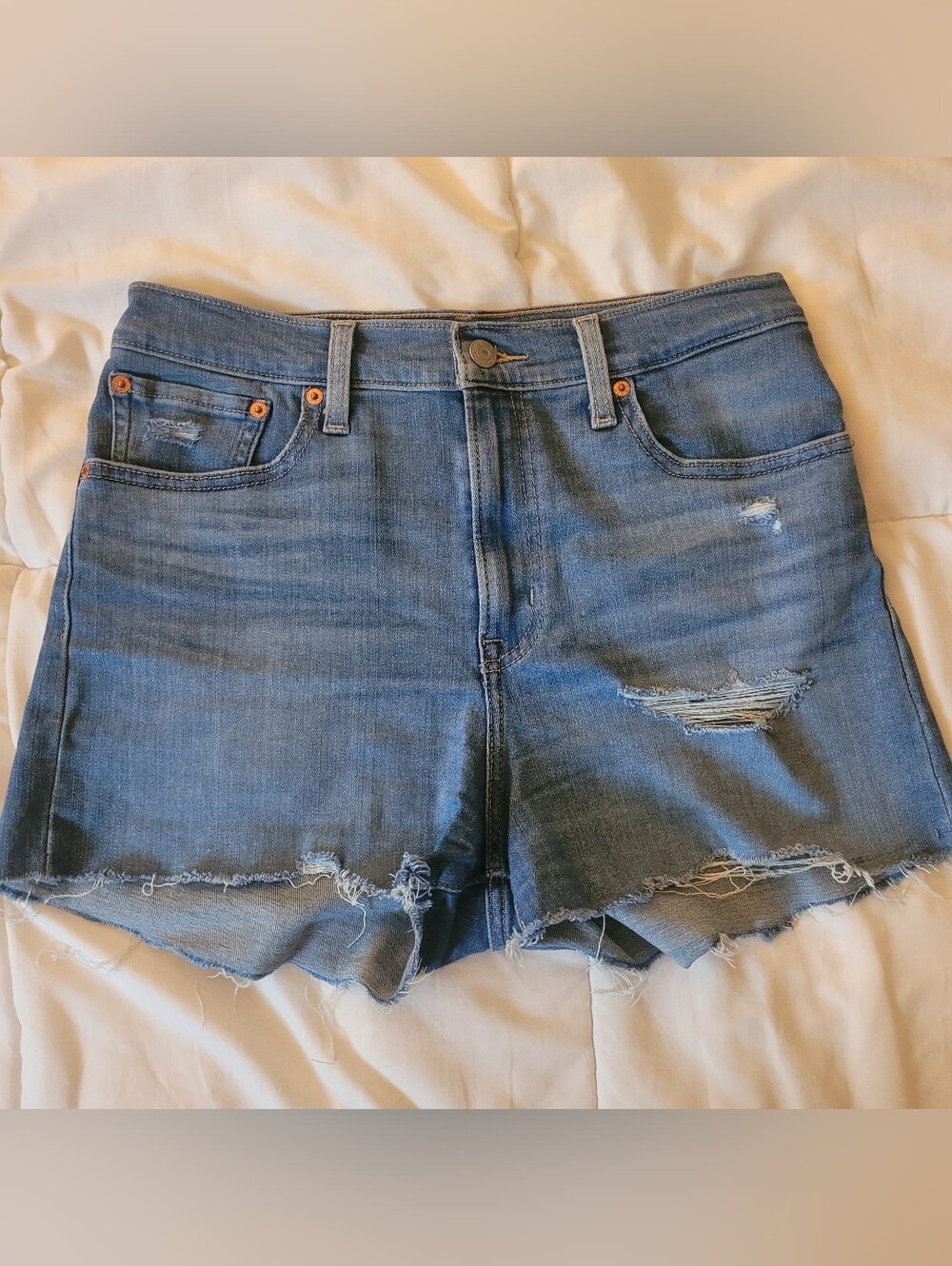 Levis Distressed Shorts